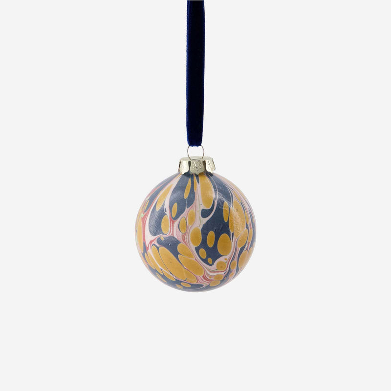 hand marbled baubles bonadea