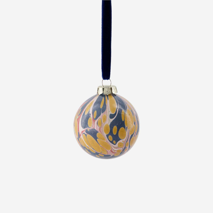 Bonadea Hand-Marbled Ceramic Baubles