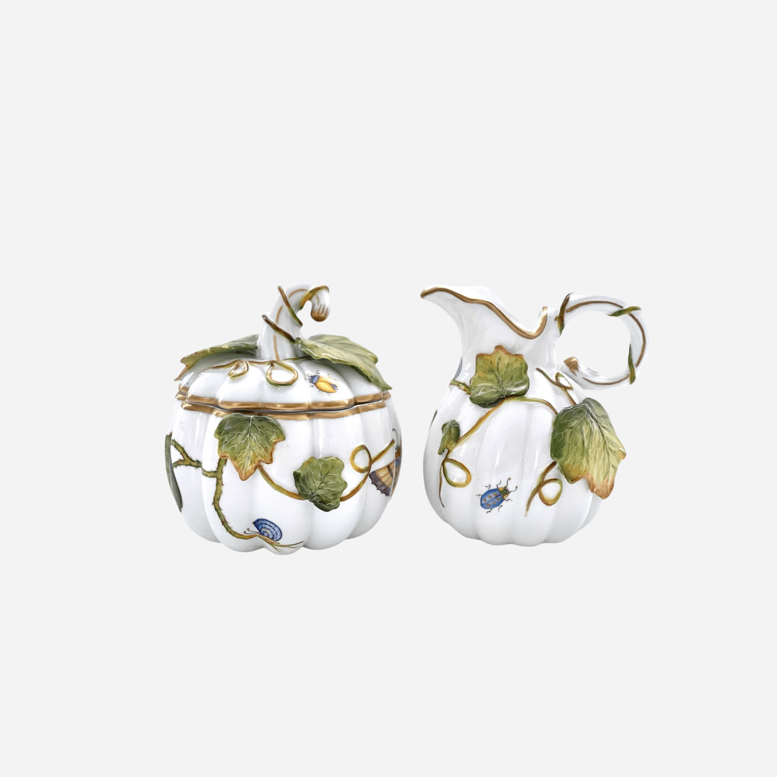 Cottage Garden Creamer & Sugar Bowl Set