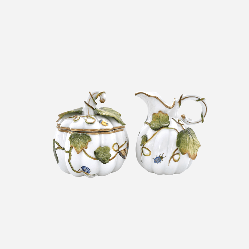 Cottage Garden Creamer & Sugar Bowl Set