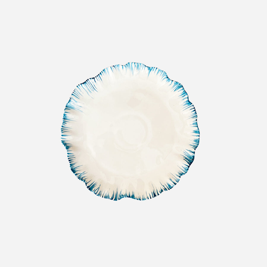 Andrea Zarraluqui Flecos Dessert Plate Teal