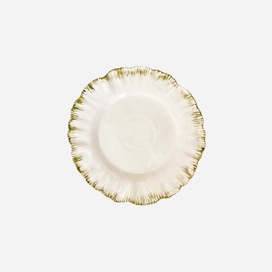 Andrea Zarraluqui Flecos Dinner Plate Khaki