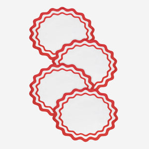 Ondas Placemat Burnt Orange Los Encajeros  Bonadea