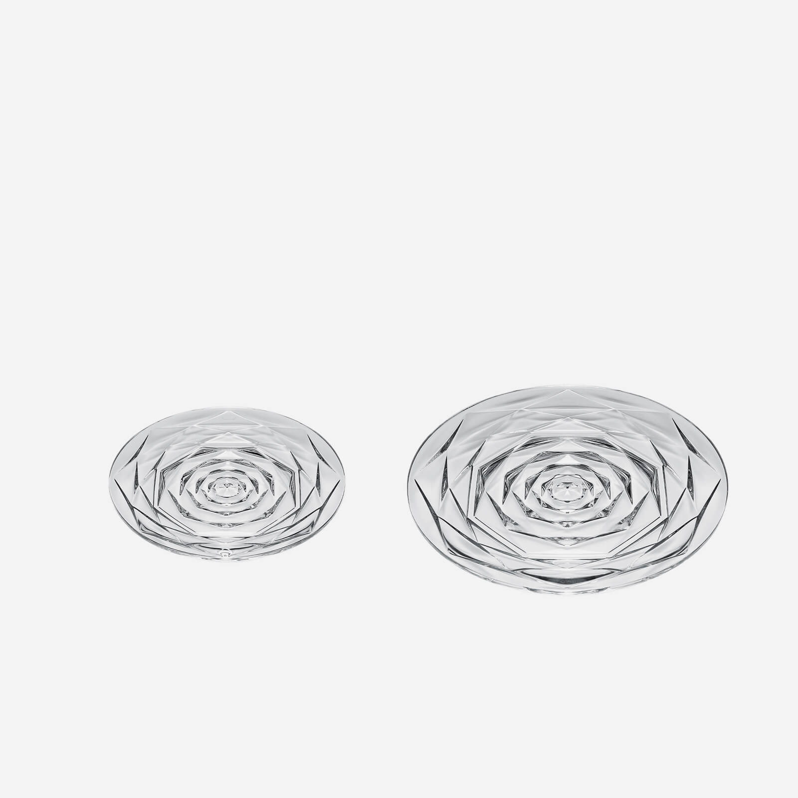 Swing small plate in crystal by baccarat bonadea