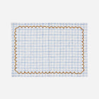 Projektityyny Vanukas Check Napkin Cornflower