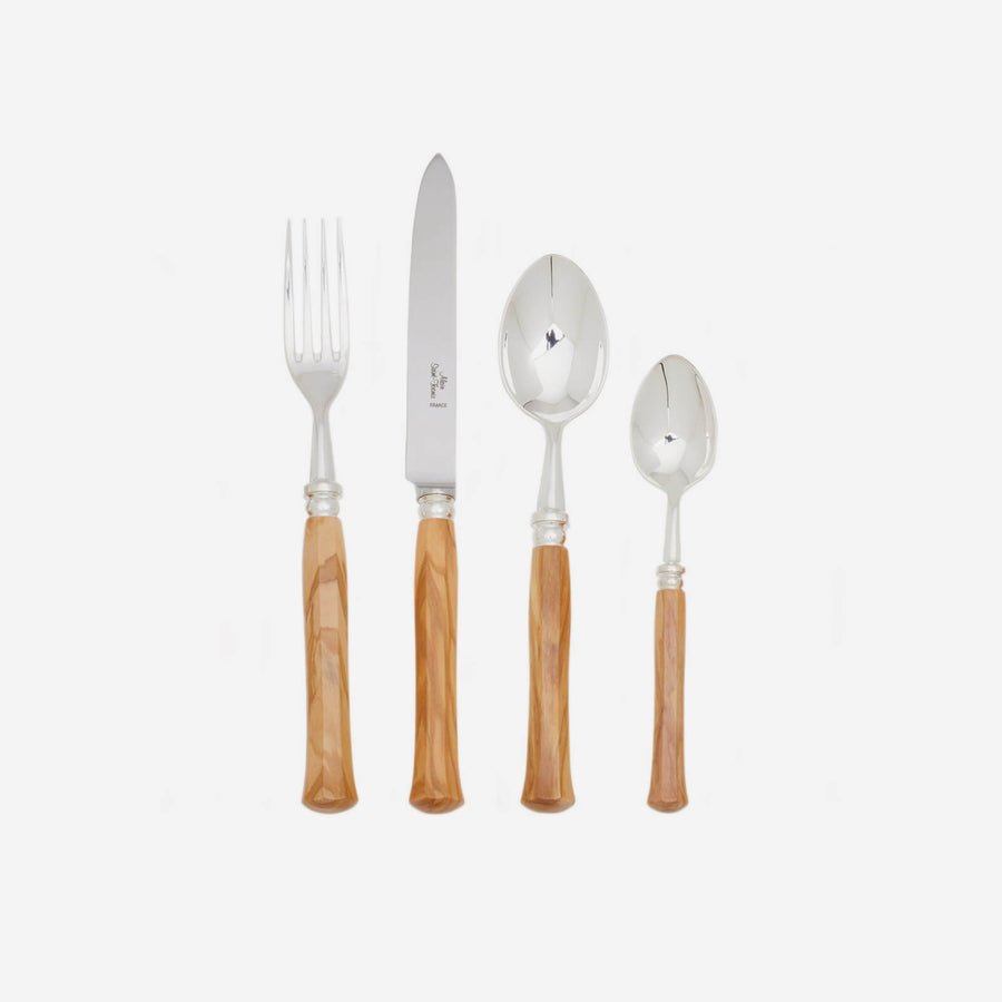 Alain Saint-Joanis Riviera Olivewood 4-Piece Cutlery Set
