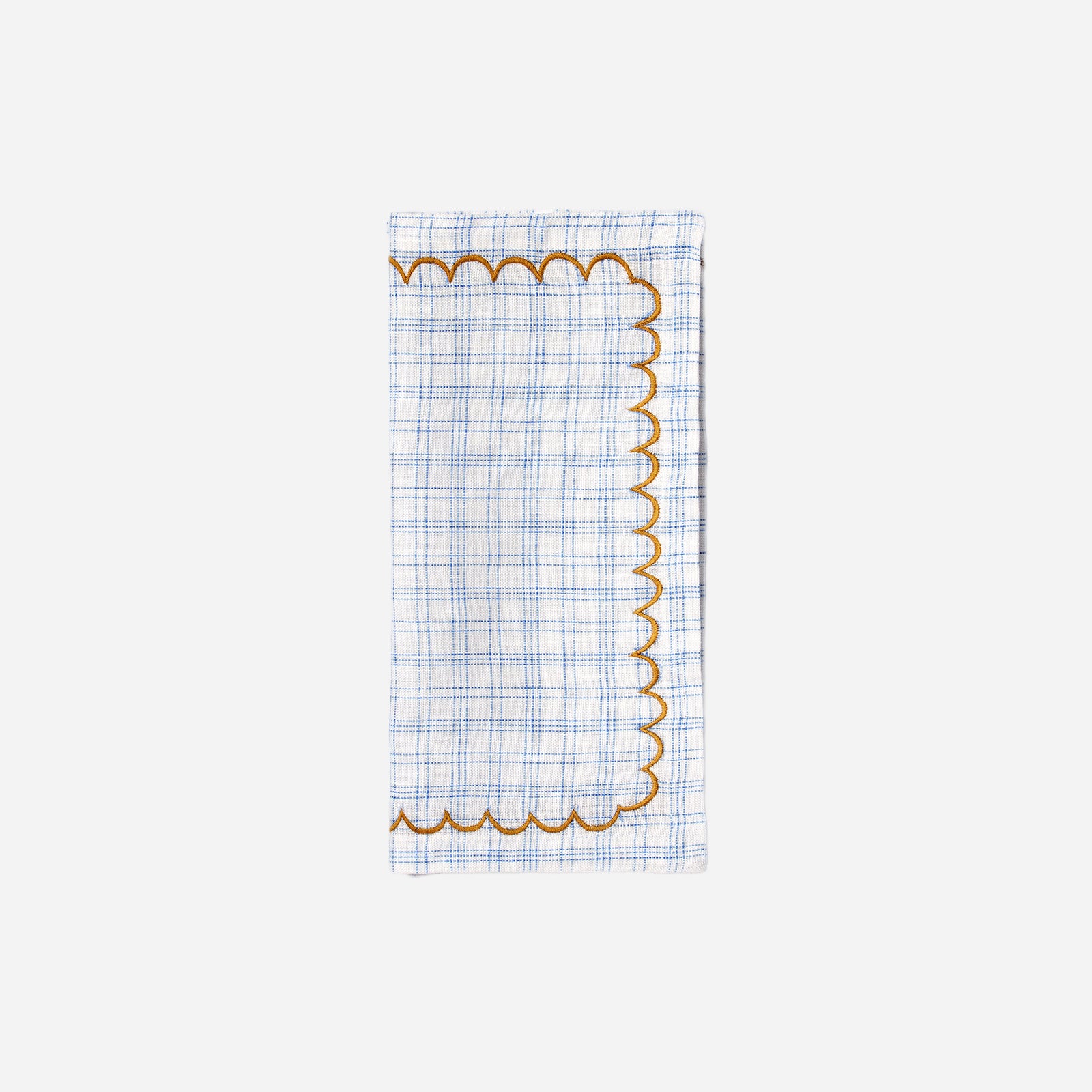 Projektityyny Vanukas Check Napkin Cornflower