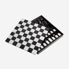 Load image into Gallery viewer, Chess Set black white gold l objet bonadea
