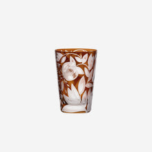 Load image into Gallery viewer, Verdure Large Tumbler Walnut Handengraved Crystal ArtelVerdure Large Tumbler Walnut Handengraved Crystal Artel
