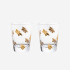 Firefly Tumbler hand engraved crystal with gold artel bonadea