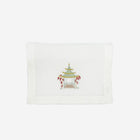 Set of Six Pagoda Embroidered Cocktail Napkins