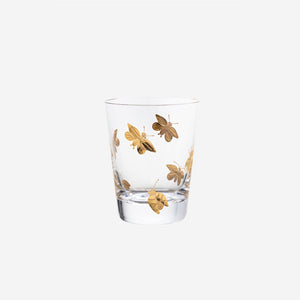 Firefly Tumbler hand engraved crystal with gold artel bonadea