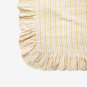 Multi Stripe Frill Tablecloth