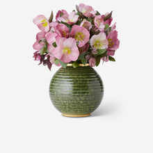Load image into Gallery viewer, Calinda Round Vase Forest Green Aerin Bonadea
