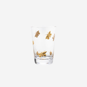 Firefly Large Tumbler hand engraved crystal with gold artel bonadea