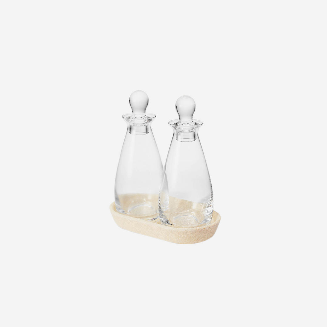 Shagreen Oil & Vinegar Bottle Set Aerin Bonadea