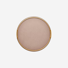 Load image into Gallery viewer, Defile Medium Round Leather Tray Dove Giobagnara
