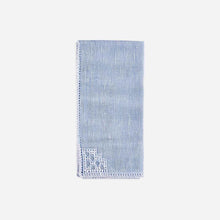 Load image into Gallery viewer, Mozzano Embroidered Napkin Blue
