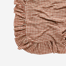 Load image into Gallery viewer, Wes Gingham Frill Tablecloth Blush
