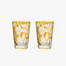 Load image into Gallery viewer, verdure amber set of 2 tumblers
