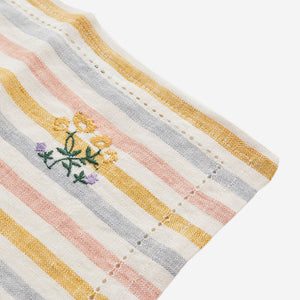 Multi Stripe Embroidered Napkin