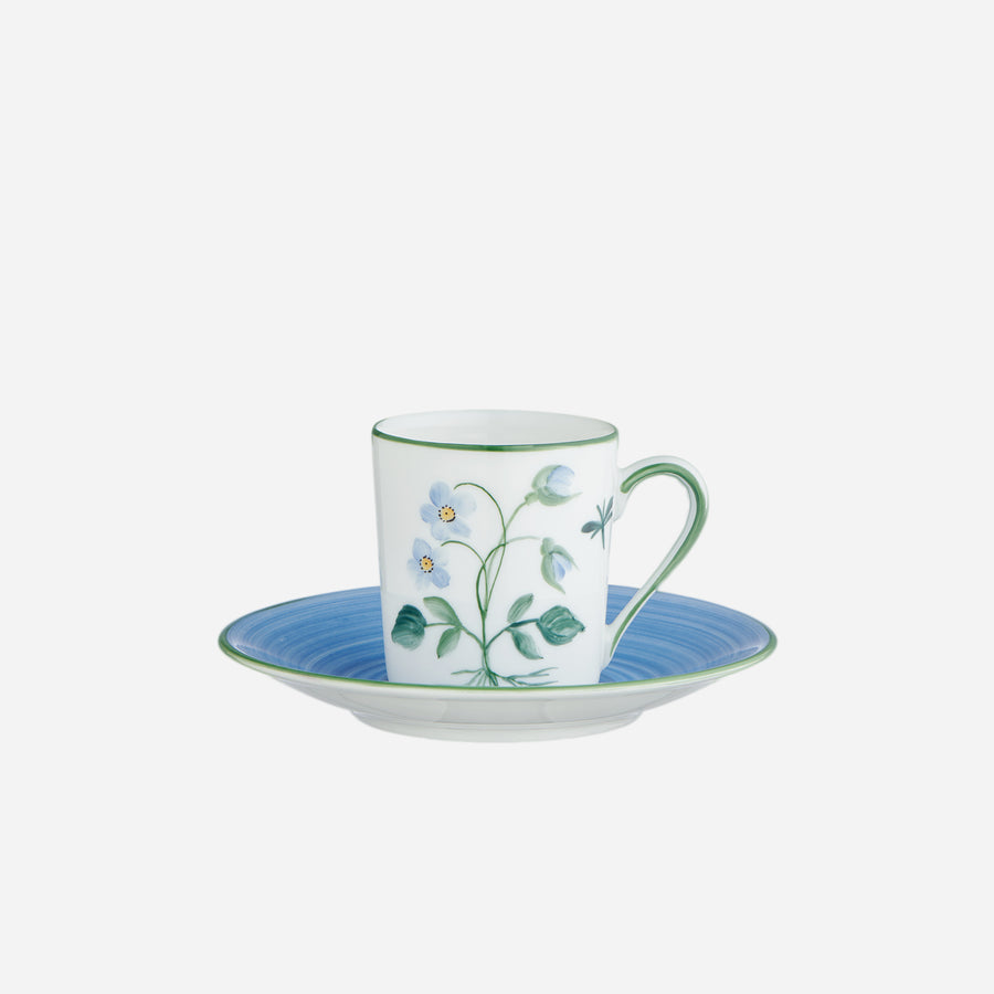 Marie Daâge Botanique Violet Espresso Cup & Saucer