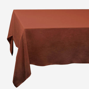 Brick Linen Sateen Tablecloth - Large