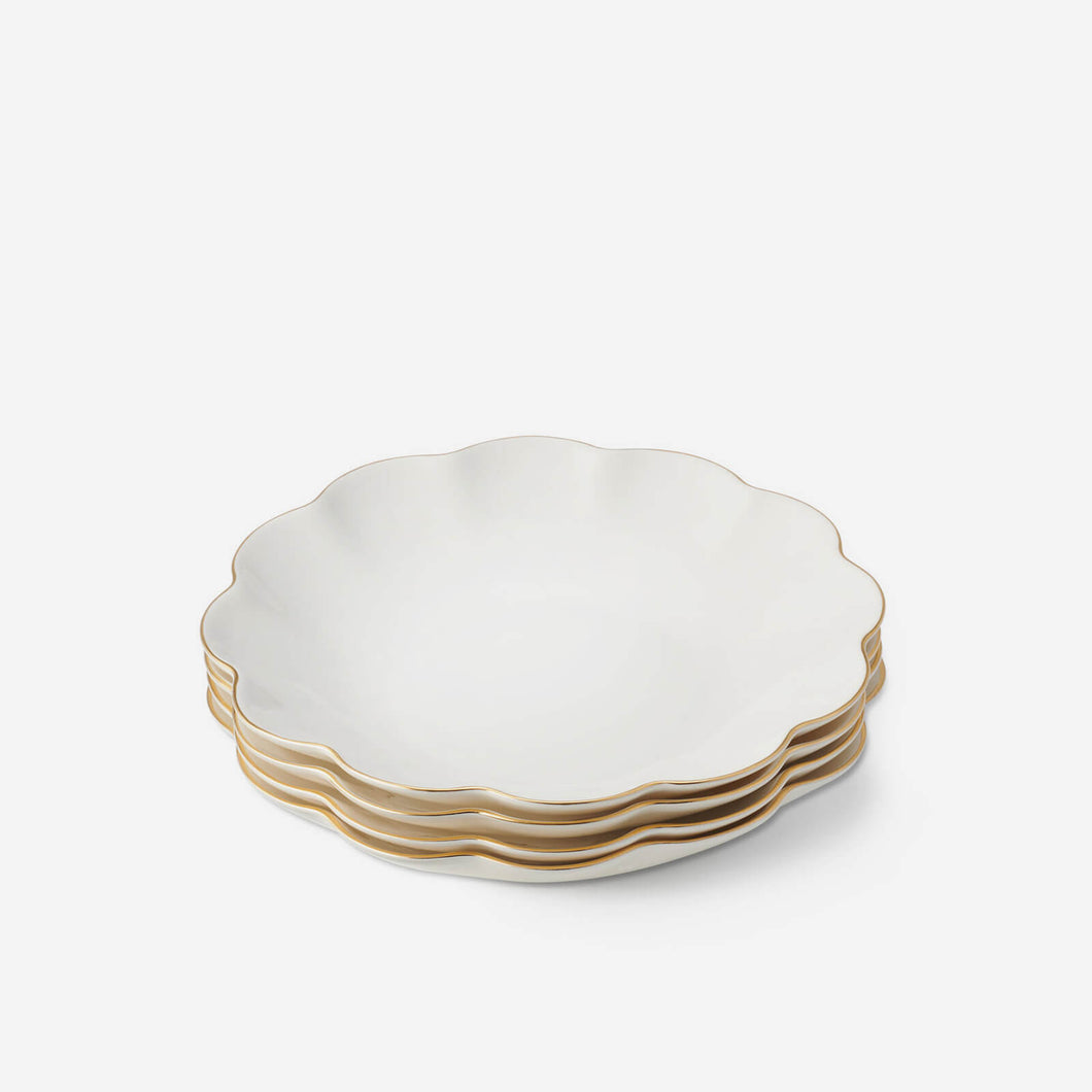 AERIN Scalloped Appetizer Plate (Set of 4)