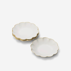 AERIN Scalloped Appetizer Plate (Set of 4)