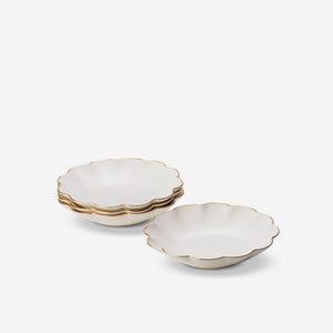 AERIN Scalloped Appetizer Plate (Set of 4)