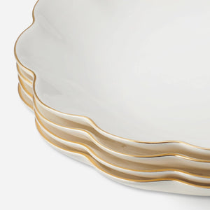 AERIN Scalloped Appetizer Plate (Set of 4)
