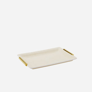 Shagreen Vanity Tray - Cream