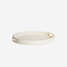 Shagreen Modern Cocktail Tray Cream