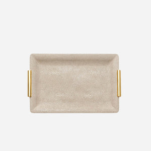 Aerin Bonadea Shagreen Vanity Tray Wheat