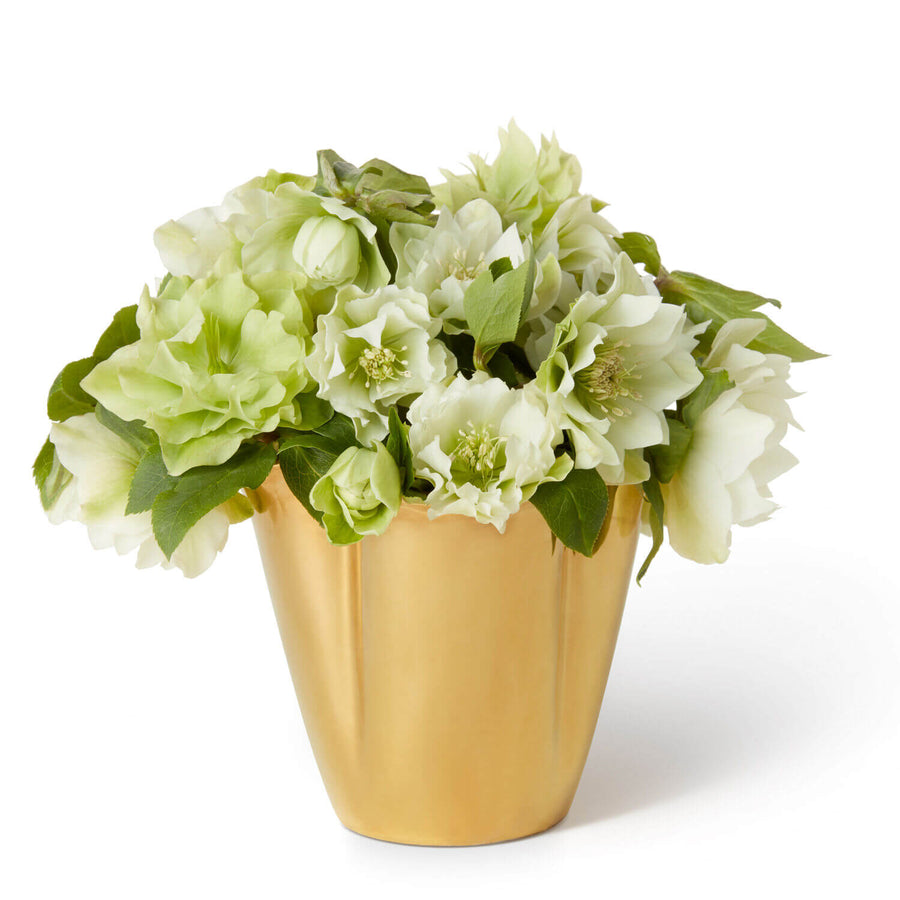 Aerin Gilded Clover Small Vase