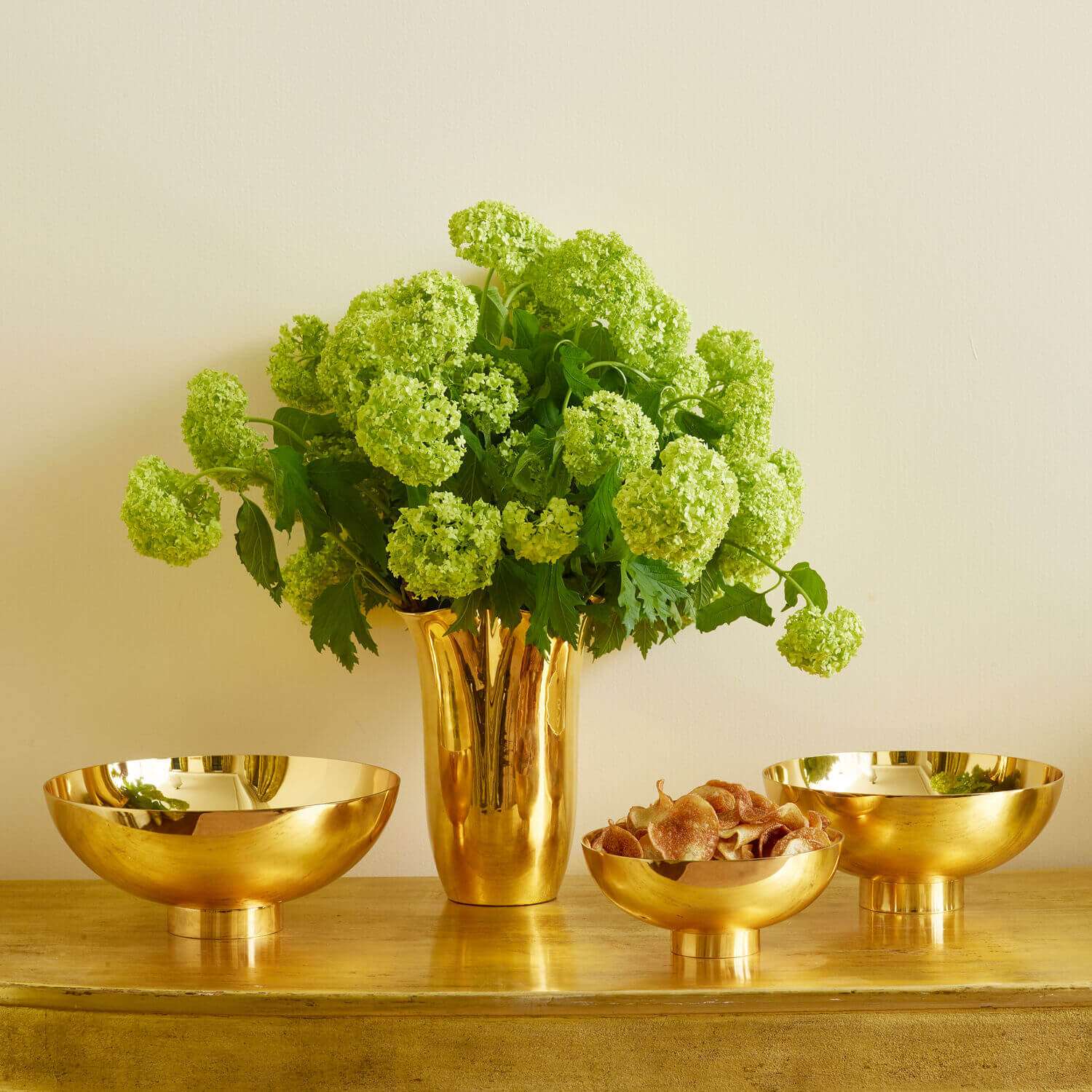 AERIN - Gilded Clover Tall Vase