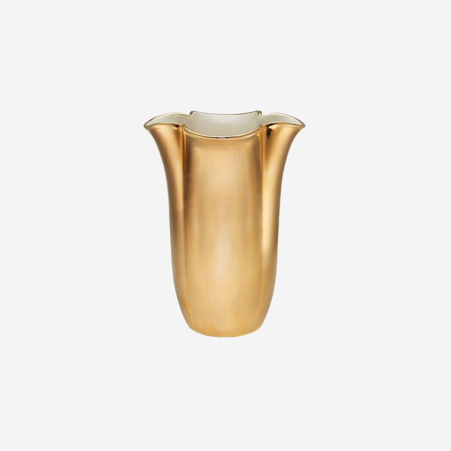 Aerin Gilded Clover Tall Vase