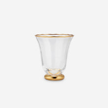 Load image into Gallery viewer, Sophia Set of Four Gold Rimmed Tumblers
