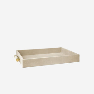 Classic Shagreen Serving Tray Wheat bonadea aerin