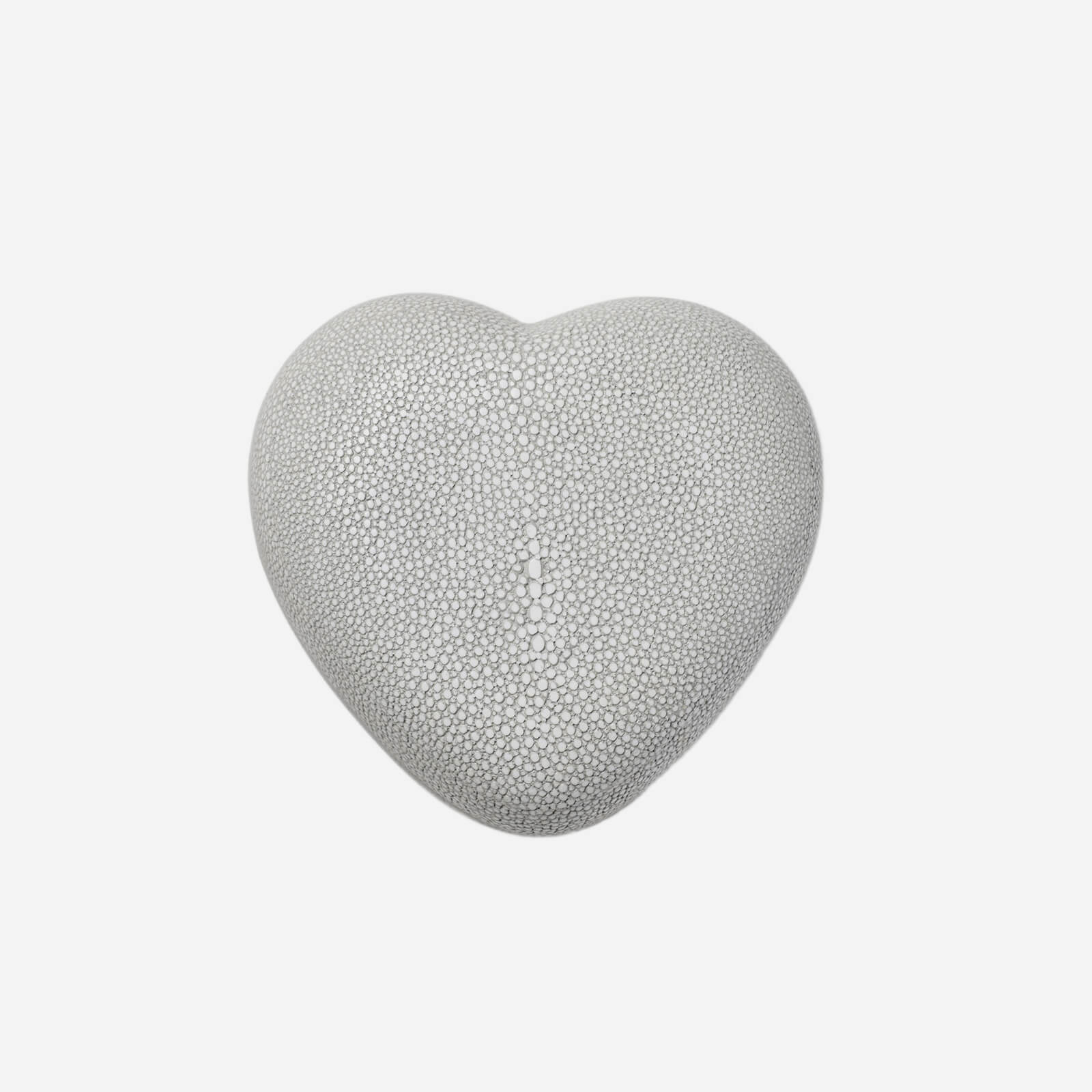 Shagreen Heart Box Dove