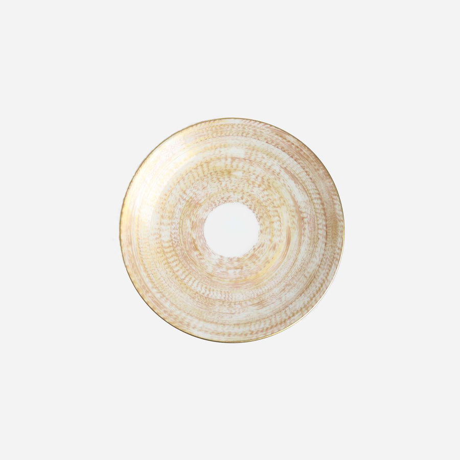 Marie Daâge Agate Blush and Gold Dinner Plate