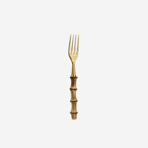 Bamboo Gold 4-Piece Cutlery Set bonadea alain saint joanis