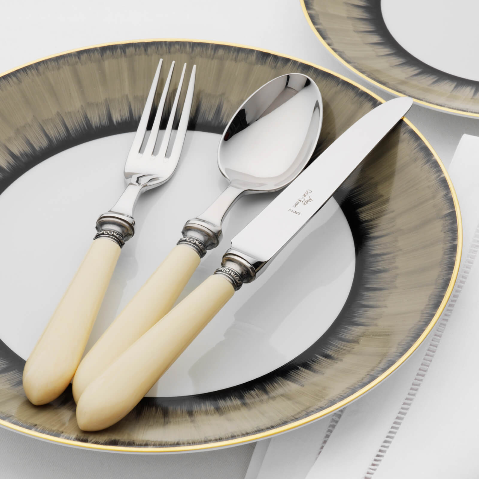 Vintage ivory cutlery shop