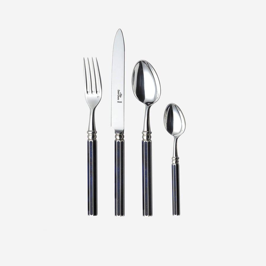 Alain Saint-Joanis Royal Bleu 4-Piece Silver Plated Cutlery Set