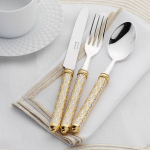 Alain Saint-Joanis Luxor Gold & Silver Plated 4-Piece Cutlery Set -BONADEA