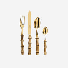 Load image into Gallery viewer, Bamboo Gold 4-Piece Cutlery Set bonadea alain saint joanis
