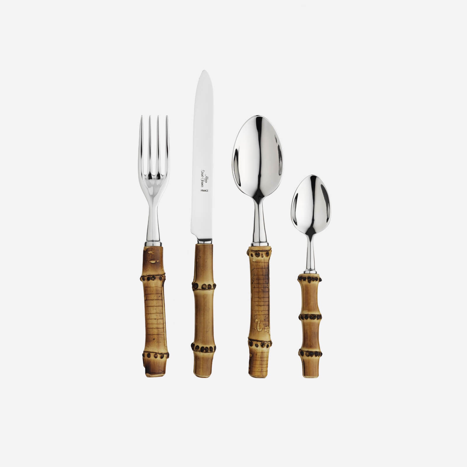 Bonadea| Alain Saint-Joanis Bamboo Cutlery | 4-Piece Cutlery Set
