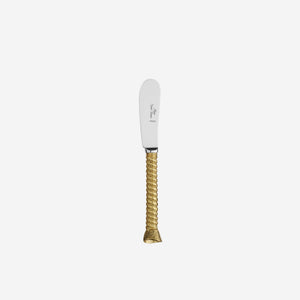 Alain Saint-Joanis Gold Plated Cordage Butter Spreader -BONADEA