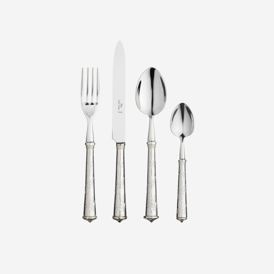 Alain Saint-Joanis Roi Corail 4-Piece Silver Plated Cutlery Set
