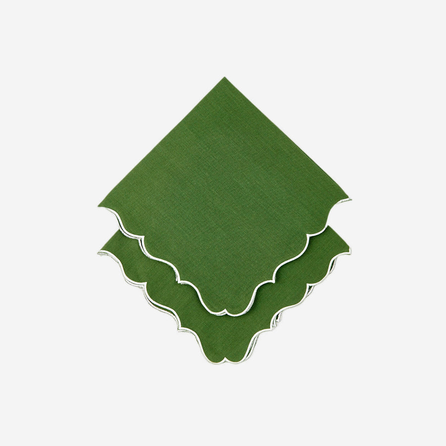 Los Encajeros Alhambra Green Napkins - Set of 4